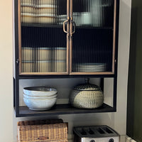 Glass wall display cabinet range uk