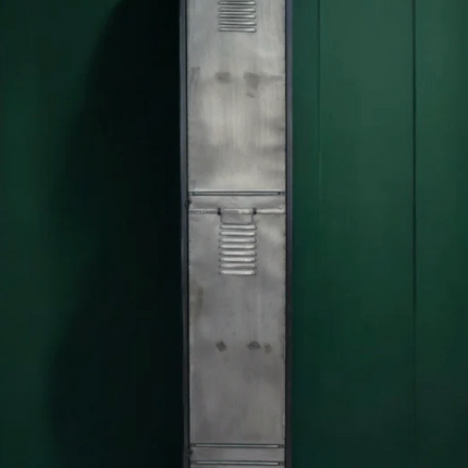 Tall iron home storage locker