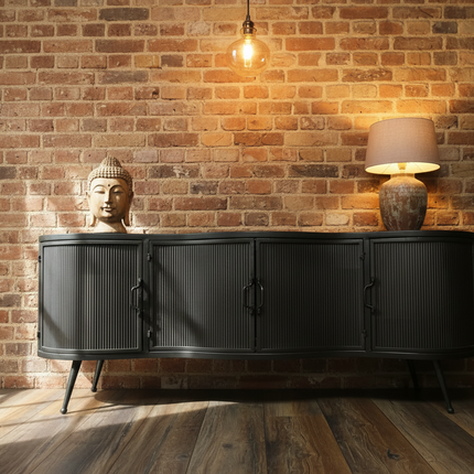 Living room storage furniture in industrial and rustic styles — sideboards, cabinets and shelving — Elderflower Lane UK