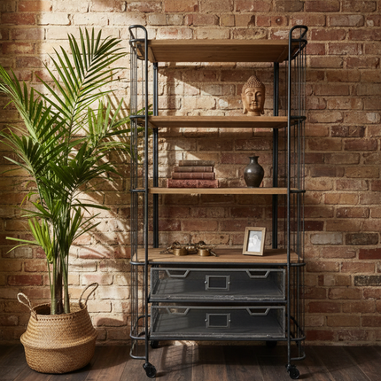 Floor Shelving UK | Industrial & Rustic Units - Elderflower Lane UK