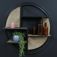 Wall mounted round wall shelf - Elderflower Lane