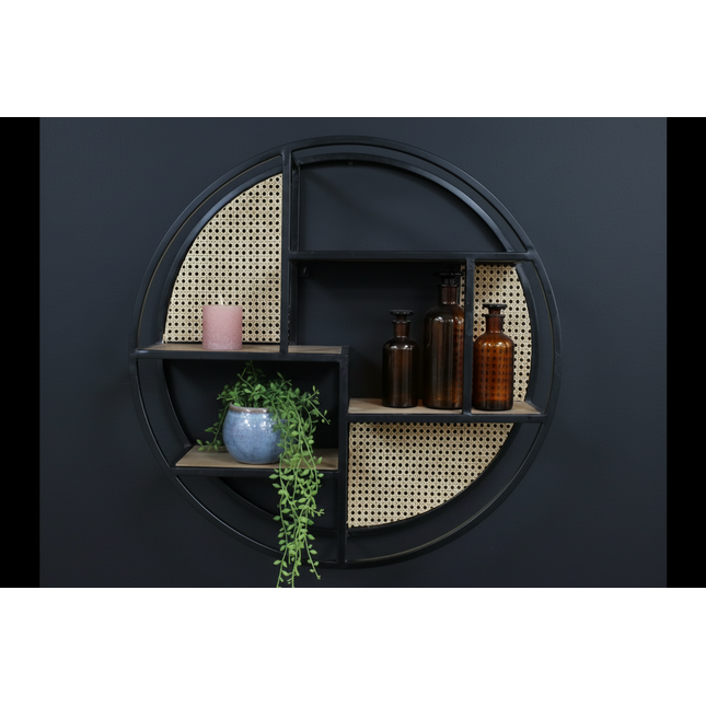 Wall mounted round wall shelf - Elderflower Lane