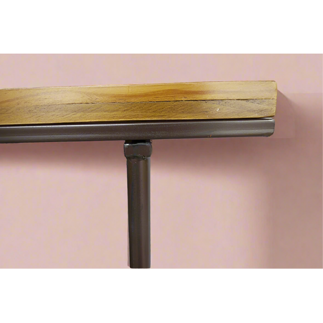 Tall metal & rustic wood 4 shelf unit