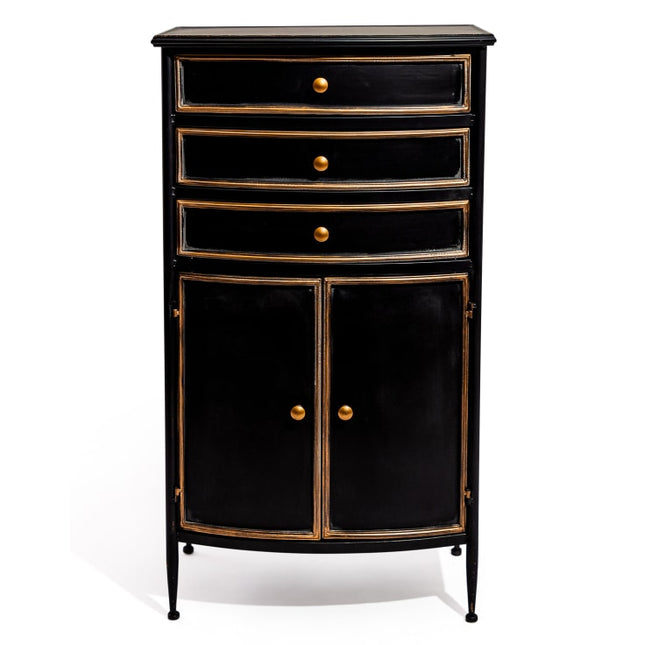 Black metal tall storage cabinet uk