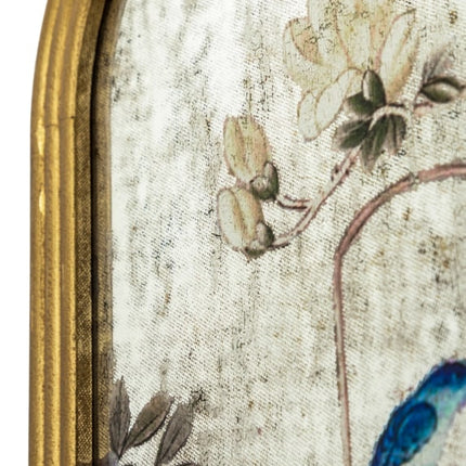Arched gold tall botanical wall mirror - Elderflower Lane