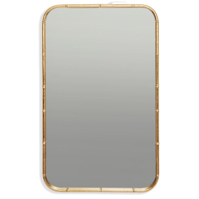 Tall Antique Gold Bamboo Wall Mirror - Elderflower Lane UK