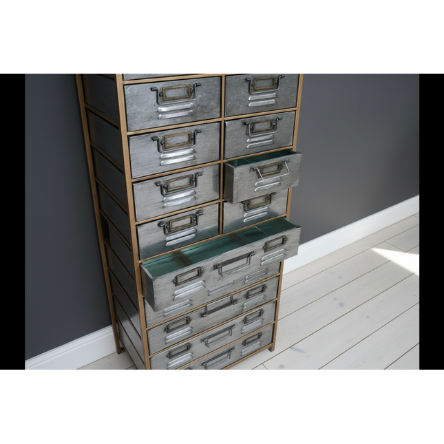 Industrial metal chest of drawers - Elderflower Lane UK