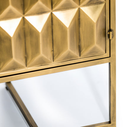 Muted gold metal 3 door "Gatsby"sideboard
