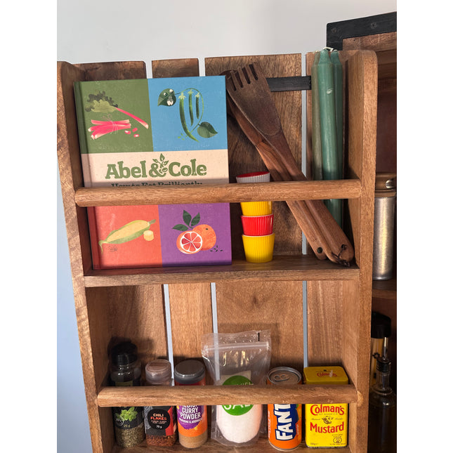 Rustic larder cabinet on wheels - Elderflower Lane