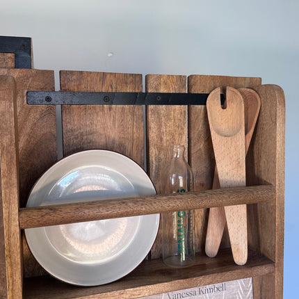 Rustic larder cabinet on wheels - Elderflower Lane