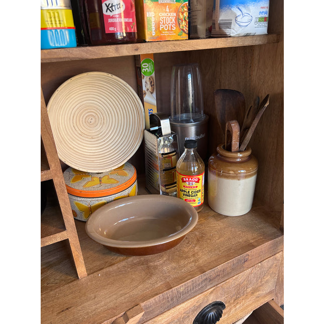 Rustic larder cabinet on wheels - Elderflower Lane