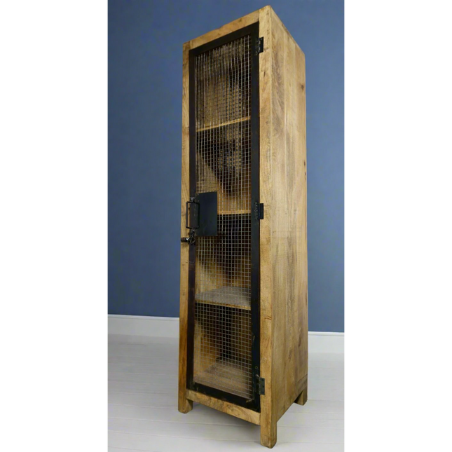 Rustic wood home storage locker uk