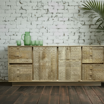 Rustic wood big sideboard - Elderflower Lane UK