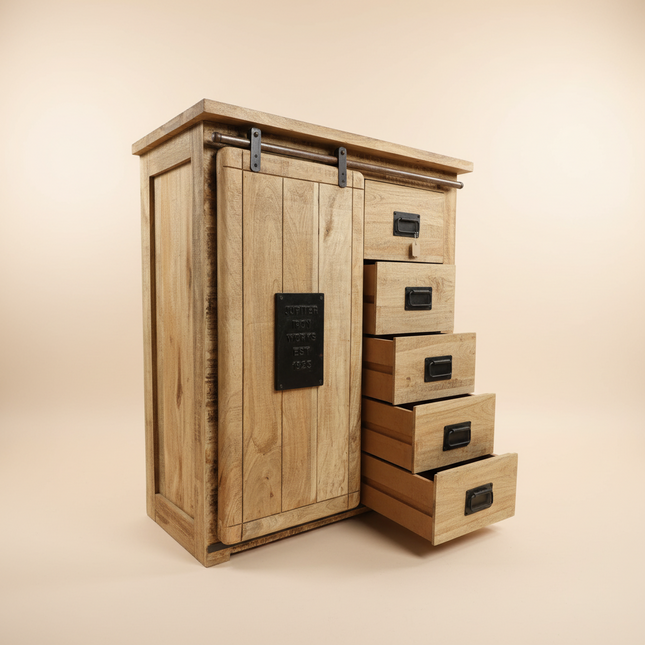 Rustic wood small sideboard - Elderflower Lane Uk