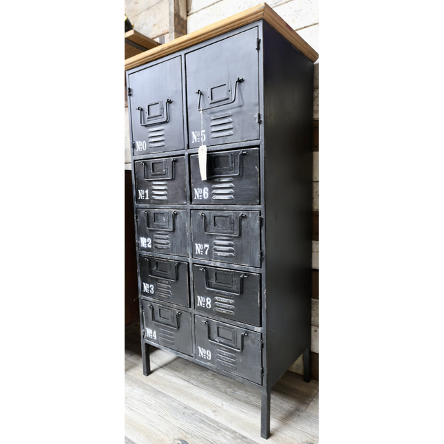 Black metal Industrial utility storage locker cabinet