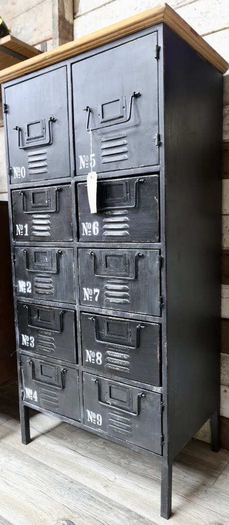 Black metal Industrial utility storage locker cabinet