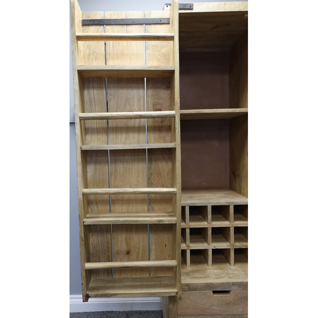 6ft tall rustic wood larder-drinks-home storage cabinet - Back in stock November