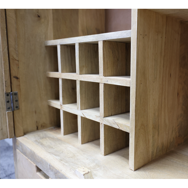 6ft tall rustic wood larder-drinks-home storage cabinet - Back in stock November