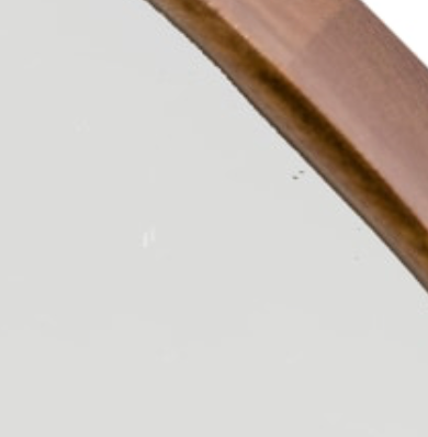 Extra large oak wood framed round wall mirror - 100cm x 100cm