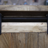Iron & wood wine and drinks cabinet