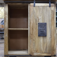 Wood & iron storage cabinet range uk