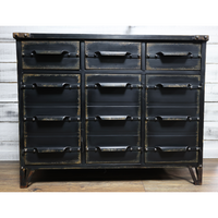 Large black metal Industrial storage cabinet