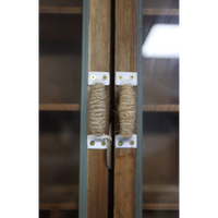 Multi compartment wood & glass collectors wall display cabinet
