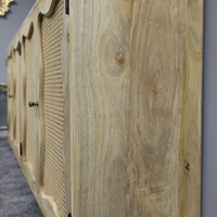 4 door rustic wood sideboard