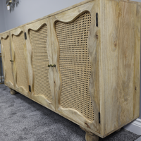 wooden sideboard with 4 doors