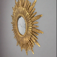 Big antique gold sunburst wall mirror uk