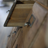 Large multi drawer apothecary storage cabinet