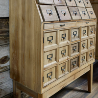 Large multi drawer apothecary storage cabinet