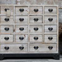 Multi drawer wood storage cabinet