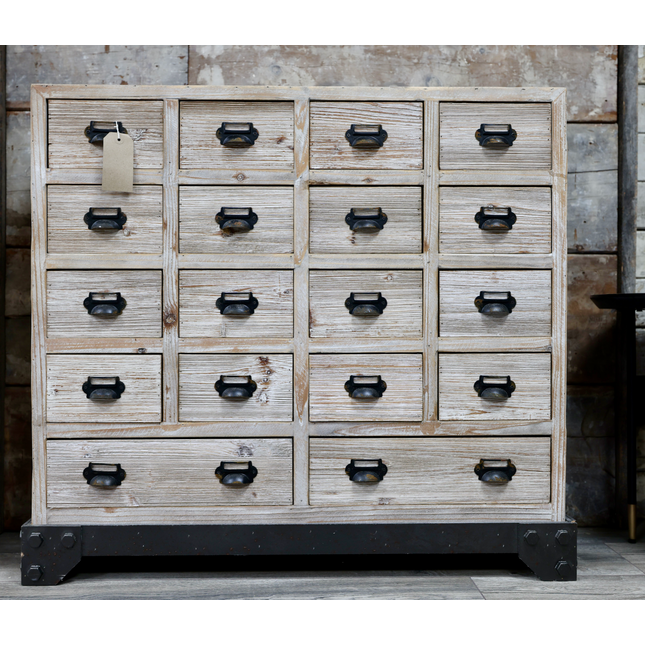 Multi drawer wood storage cabinet