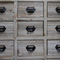 18 drawer wood storage cabinet