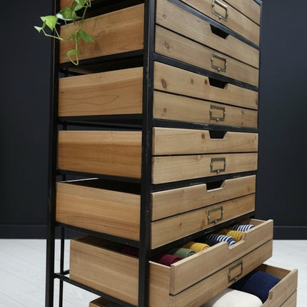 Rustic wood storage drawer cabinet  UK - Elderflower Lane