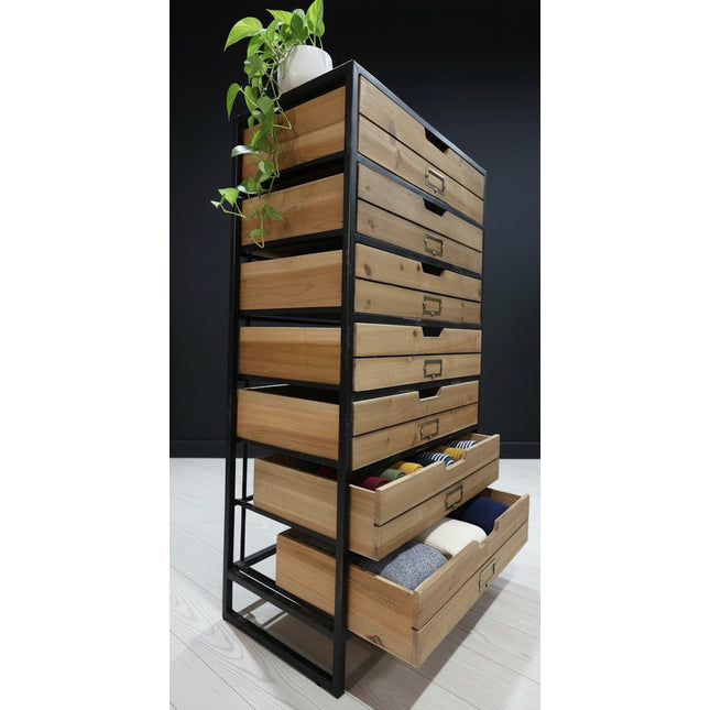 Rustic wood storage drawer cabinet - Elderflower Lane