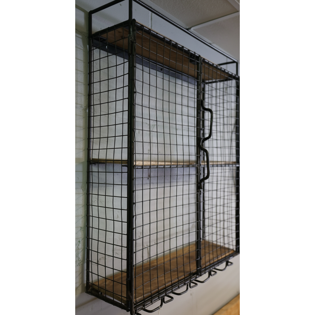 Metal wire wall cabinet - Elderflower Lane