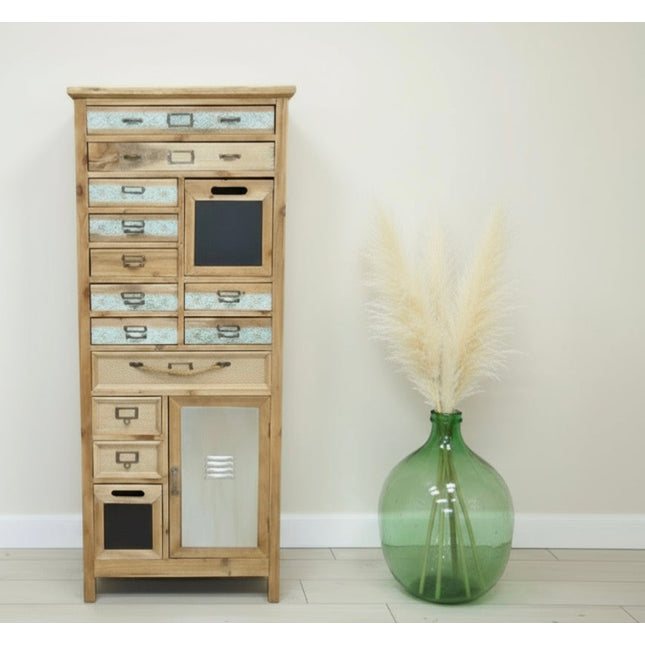 Tall wooden storage cabinet range - Elderflower lane