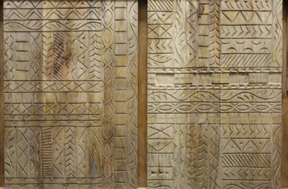 Carved wood large wood sideboard UK - Elderflower  Lane