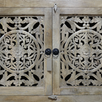 Ornate indian carved cabinet - Elderflower  Lane