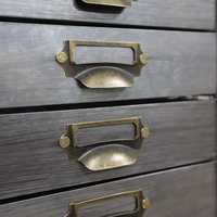 Tall slim 15 drawer metal storage cabinet