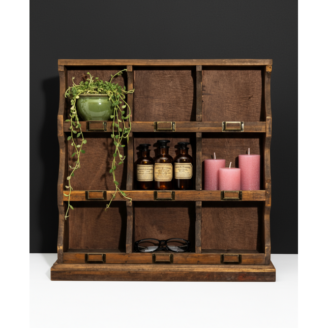 Wood cubby hole home organiser - Elderflower Lane