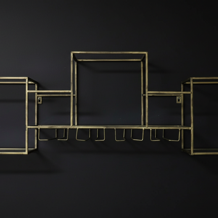 
 Gold Wall Display Shelves - Elderflower Lane UK