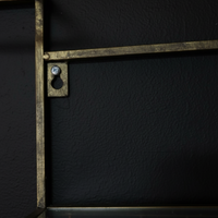 
Gold Metal & Glass Wall Display Cabinet | Elderflower Lane