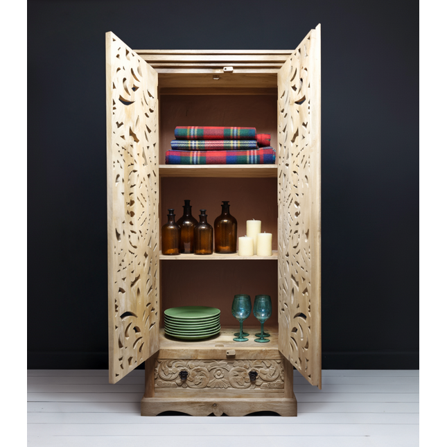 Rustic wood storage cabinet - Elderflower Lane