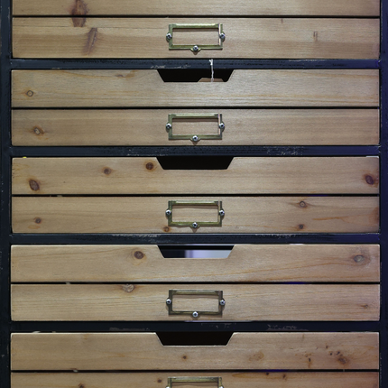 Wood & metal drawer cabinet uk - Elderflower Lane