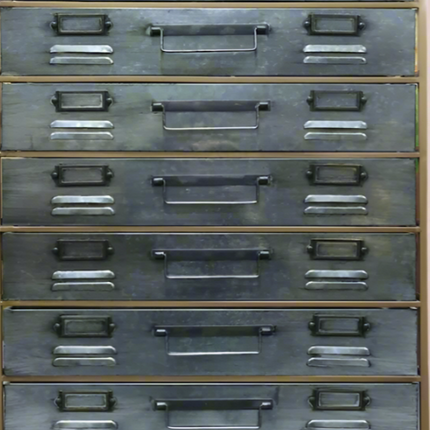 Metal filing cabinet with 10 drawers - Elderflower Lane UK