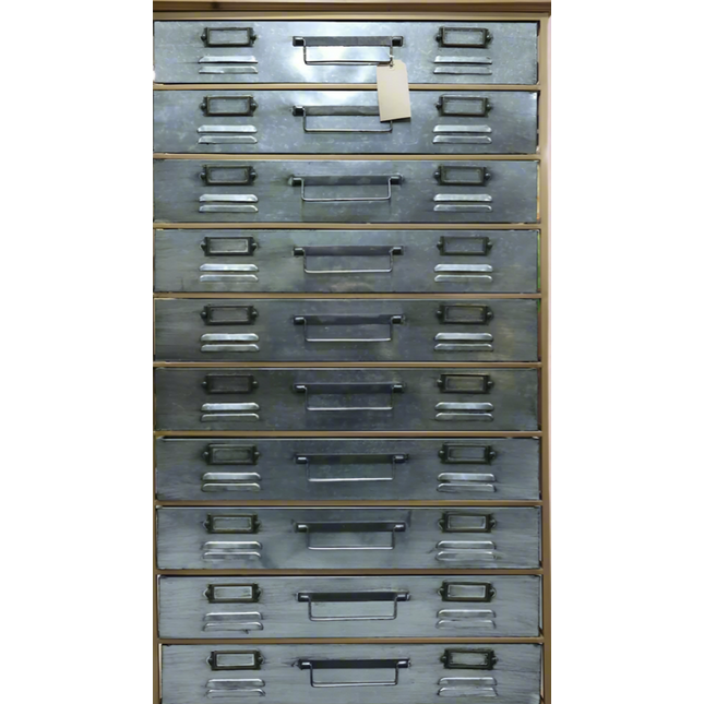 Metal filing cabinet with 10 drawers - Elderflower Lane UK