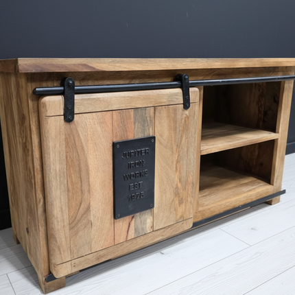 Rustic TV Cabinet  with storage - Elderflower Lane UK